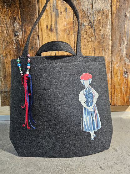 Filztasche "Schwarzwaldmarie" Shopper Bag