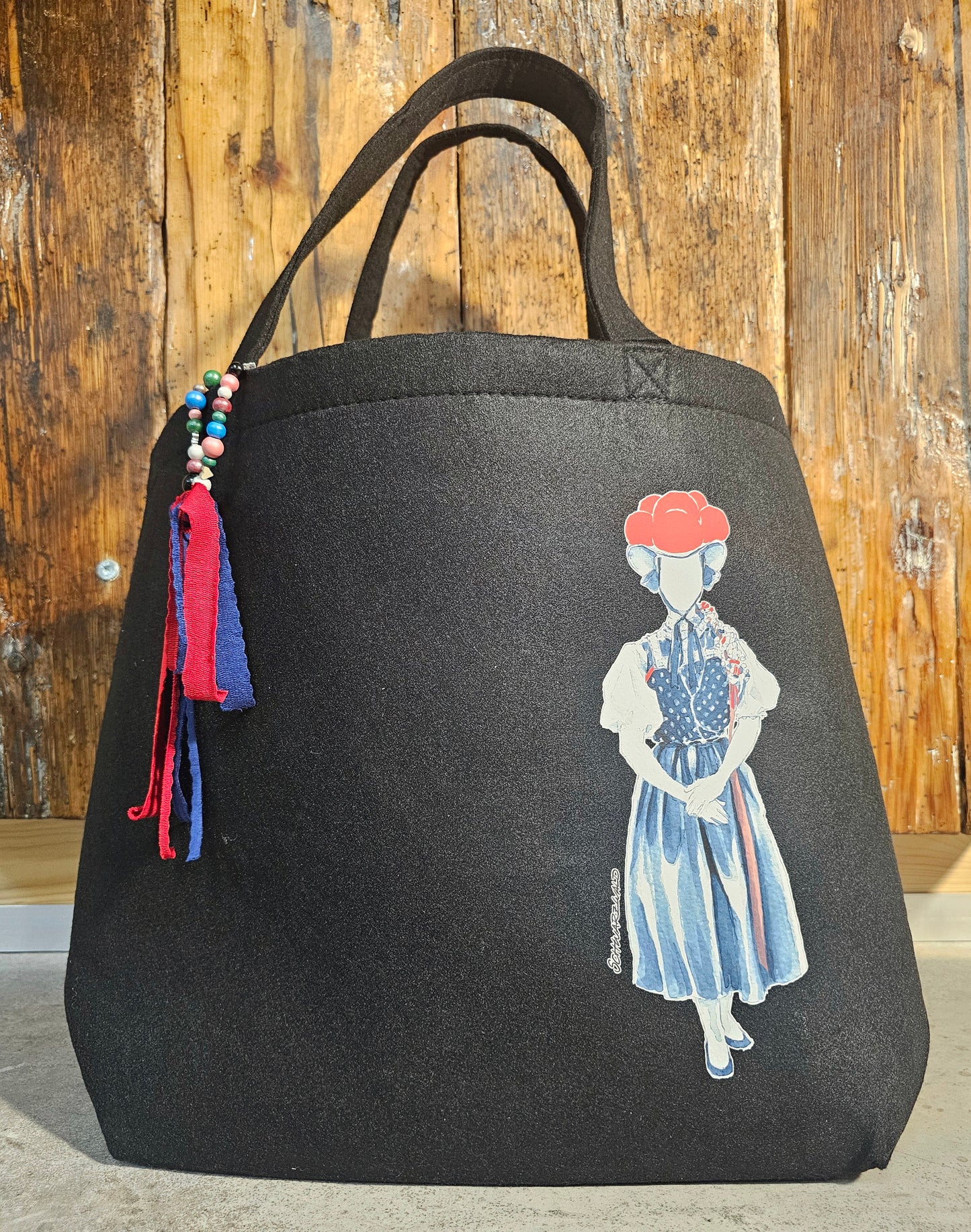 Filztasche "Schwarzwaldmarie" Shopper Bag