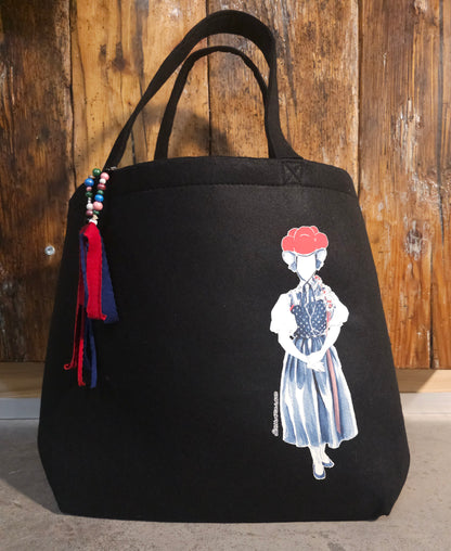 Filztasche "Schwarzwaldmarie" Shopper Bag