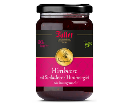 FALLER Himbeer-Konfitüre extra mit SCHLADERER Himbeergeist 330g