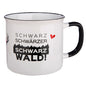 Keramik-Tasse 'Schwarzwald' Emailledesign ca. 390 ml