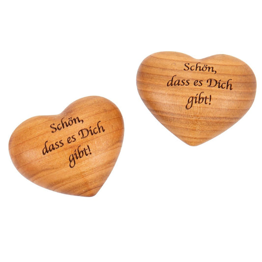 Holz Handschmeichler Kirsche geölt "Schön, dass es Dich gibt!"