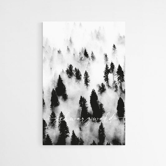 papercut - Leinwand "Schwarzwald & Nebelwald"