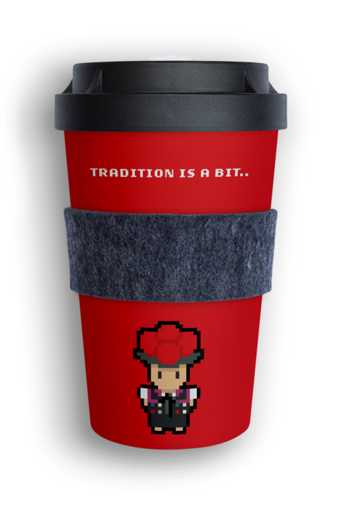 Coffe-to-Go-Becher "Roter Bollenhut"